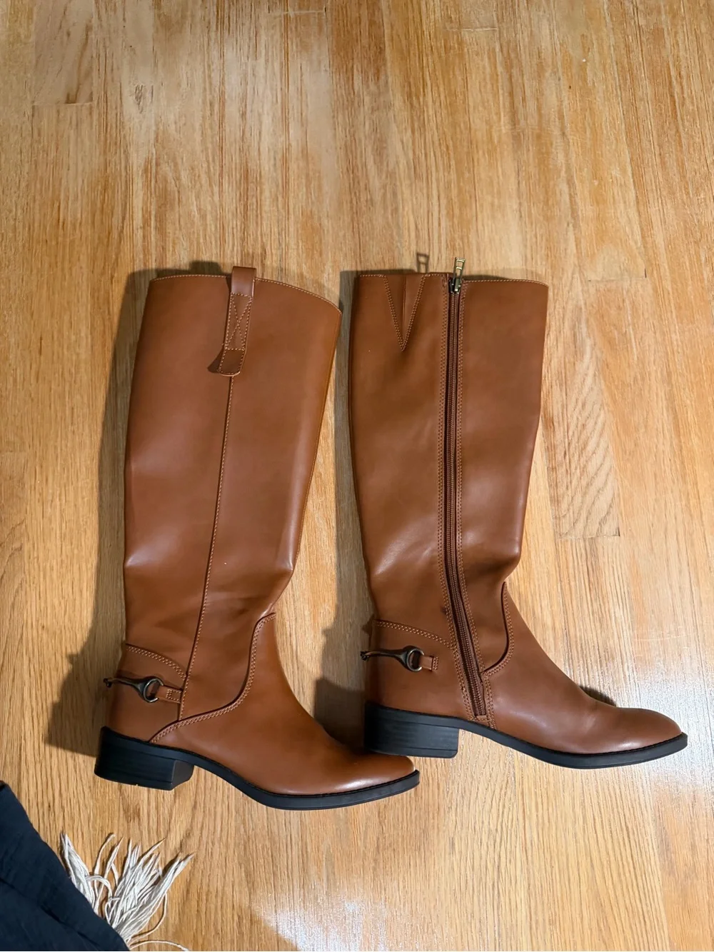 Sam & Libby Women's Over-the-Knee Riding Boots in Chestnut Brown